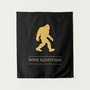 Tapiz Squatchin ido pie grande divertido Sasquatch