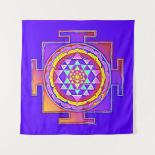 Tapiz Sri Yantra - Diseño de símbolo del hinduismo 1