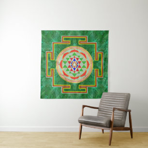 Tapiz Sri Yantra/Sri Chakra en color