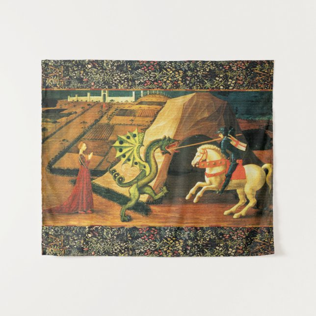 TAPIZ ST. GEORGE, DRAGON Y PRINCESS (Anverso (horizontal))
