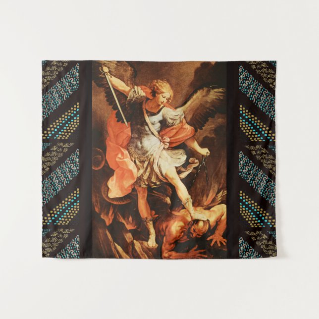 Tapiz St. Michael el Archangel (Anverso (horizontal))