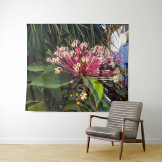 Tapiz Starburst Clerodendrum Flowers Tapestry