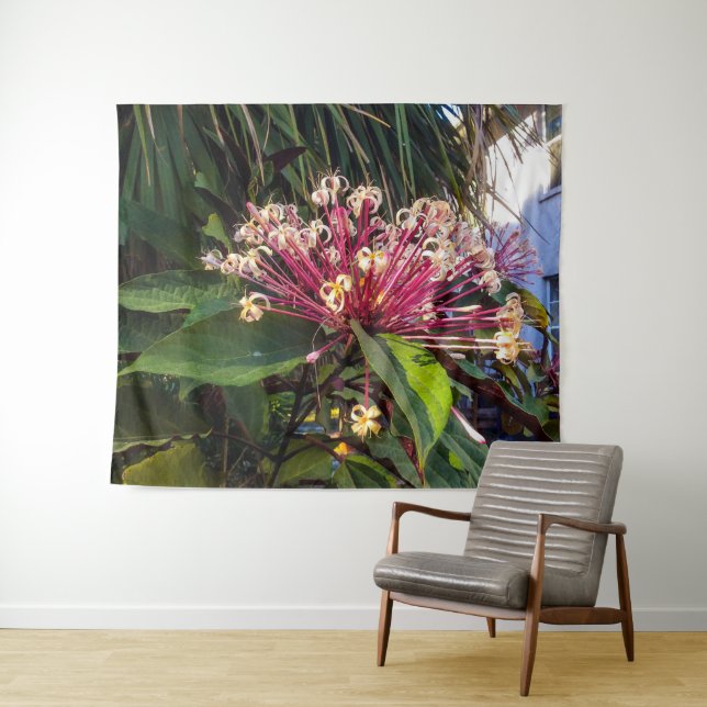 Tapiz Starburst Clerodendrum Flowers Tapestry (In situ (horizontal))