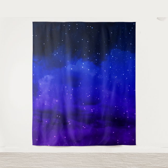 Tapiz Starry Sky, planetas estrellas (Anverso)