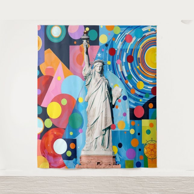 Tapiz Statue of Liberty (Anverso)