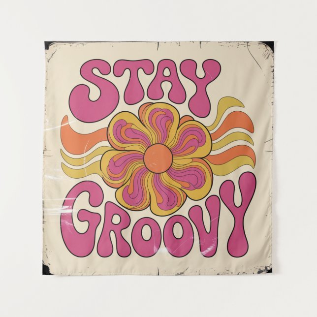 Tapiz Stay Groovy (Anverso)