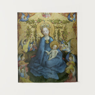 Tapiz Stefan Lochner Madonna del Rosa Bower (c. 1440)