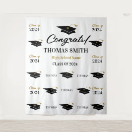 Tapiz Step and repeat Graduation Backdrop banner