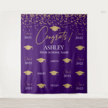 Tapiz Step and repeat Graduation Backdrop banner
