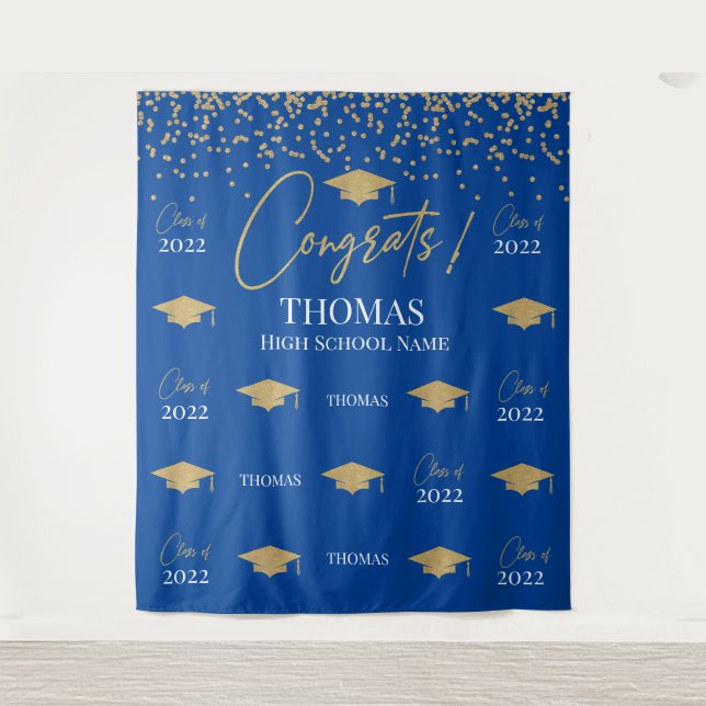 Tapiz Step and repeat Graduation Backdrop banner (Anverso)
