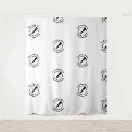 Tapiz Step and Repeat Logotipo de Negocio de Notaría Eve