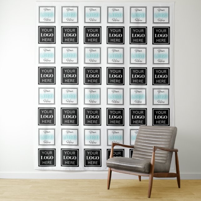 Tapiz  Step & Repeat Business Backdrop Two Logo Banner (In situ)