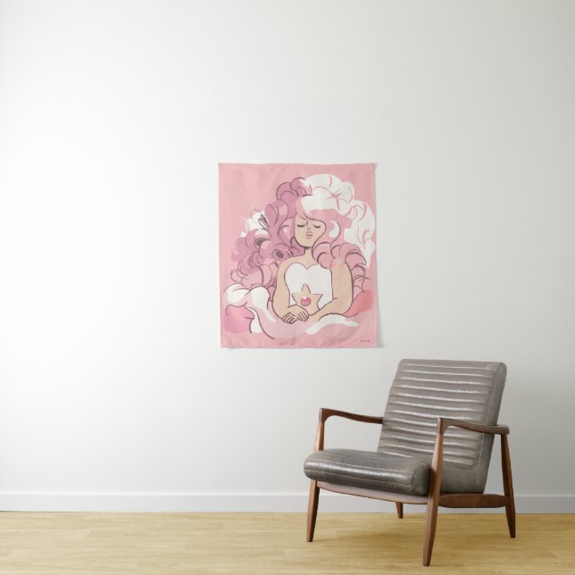 Tapiz Steven Universe | Rosa de Ilustracion de cuarzo (In situ)