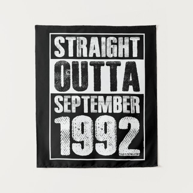 Tapiz Straight Outta 1992 Cumpleaños 29 (Anverso)