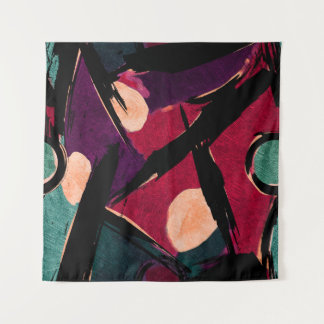 Tapiz Streaks del arcoiris: Textura acrílica abstracta