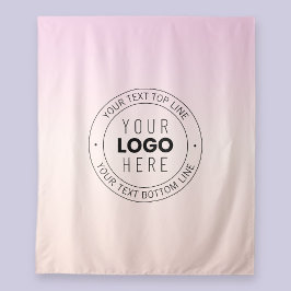 Tapiz Su logotipo cargado | Texto circular editable