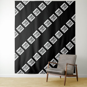 Tapiz Su logotipo, diseño o foto en mosaico diagonalment