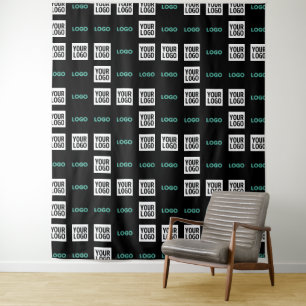 Tapiz Su logotipo o imagen   Patrón Zig Zag con dos imág