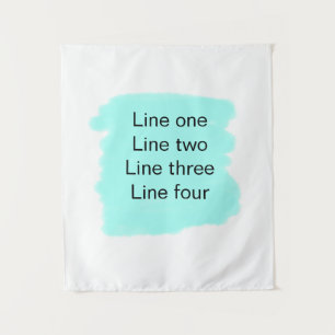 Tapiz Su mensaje aquí agrega el nombre de texto monogram