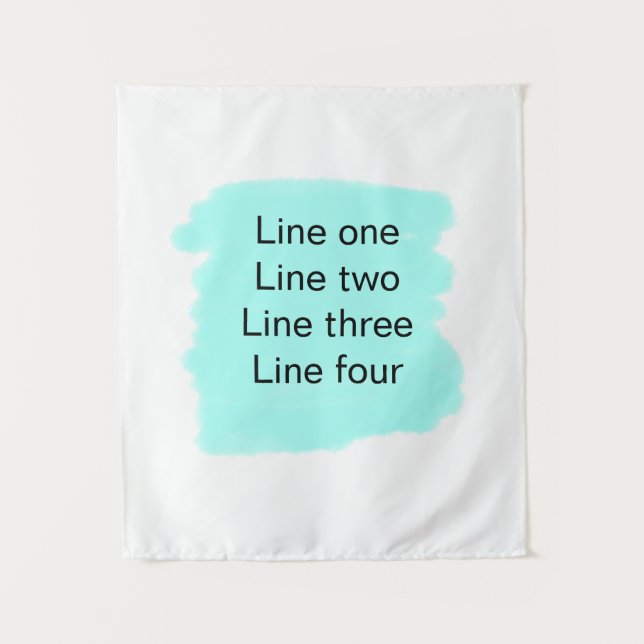 Tapiz Su mensaje aquí agrega el nombre de texto monogram (Anverso)