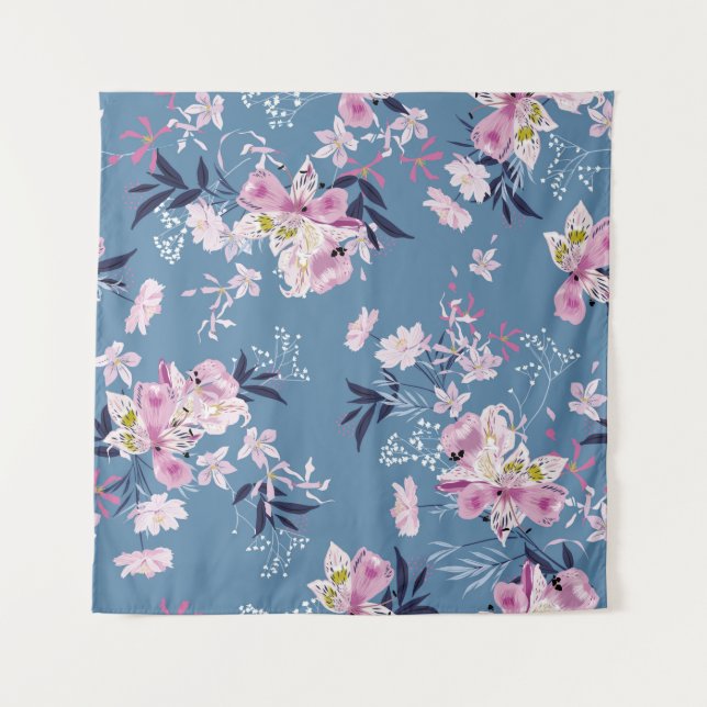 Tapiz Suave y delicada Floral de jardín de florecimiento (Anverso)