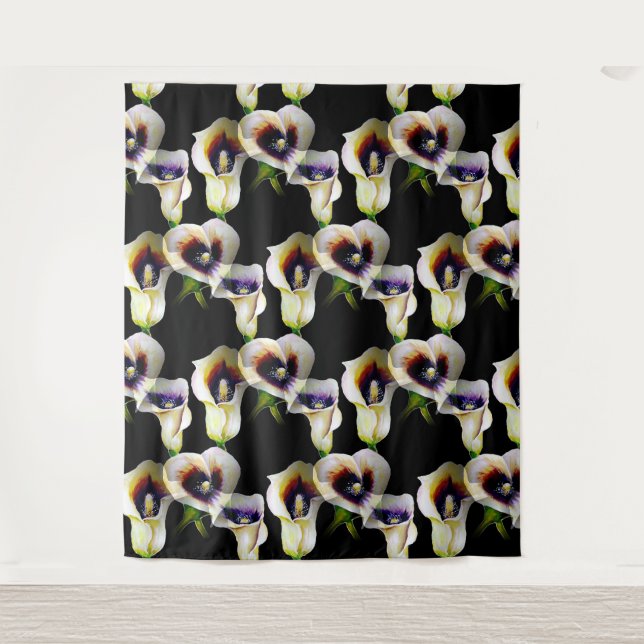 Tapiz Sublime acuarela Arum Calla Lilies (Anverso)
