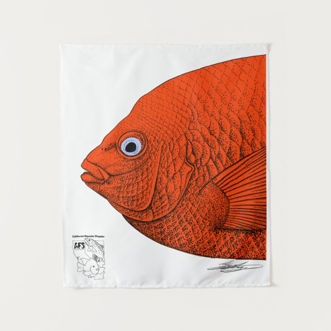 Tapiz ¡Subunidades estudiantiles de arte de pescado Cal- (Anverso)