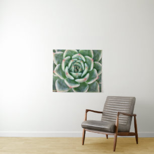 Tapiz Succulent inclinado rojo verde