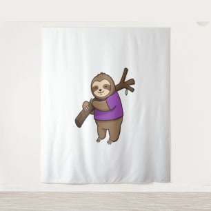 Tapiz Sucursal de árbol de abrazo eslovaco con morado