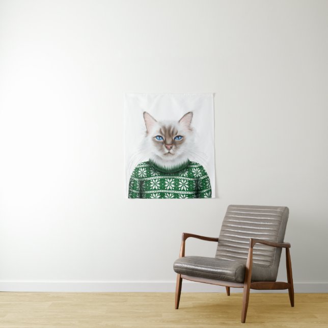 Tapiz Suéter del gato del gatito (In situ)