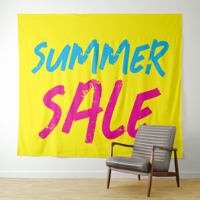 Tapiz Summer Sale Sign, Retail Store Sale Banner, Large (In situ (horizontal))