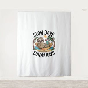 Tapiz Summer Vibes Sloth Funny Lazy Float