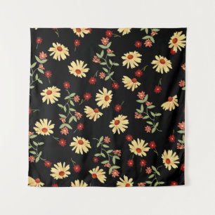 Tapiz Sunflowers de otoño: Armonía Red-Naranja.