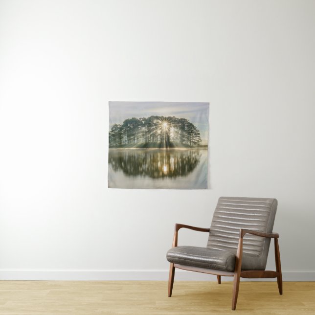 Tapiz Sunray de la isla del pino (In situ (horizontal))