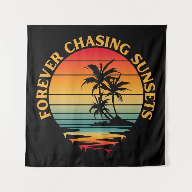 TAPIZ SUNSETS DE CHASING PARA SIEMPRE (Anverso)