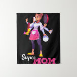Tapiz Super Mom Superhero Happy Mother's Day<br><div class="desc">Super Mom Superhero Happy Mother's Day</div>