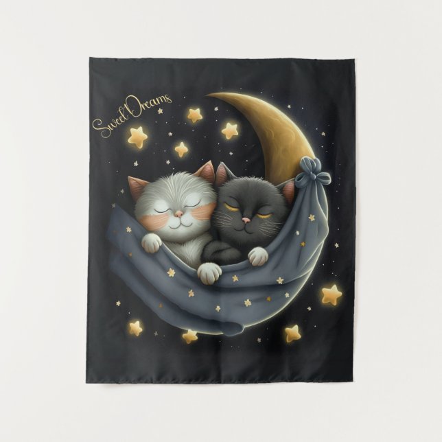 Tapiz Sweet Dreams Cute Design Kitten (Anverso)