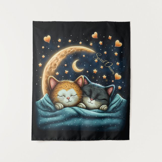 Tapiz Sweet Dreams Cute Design Kitten (Anverso)