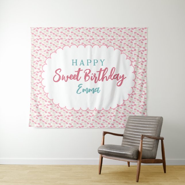 Tapiz Sweet Frosted Animal Cookie Birthday Backdrop (In situ (horizontal))
