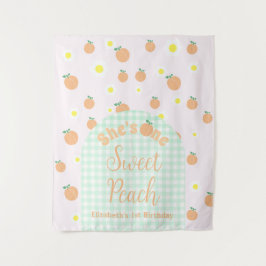 Tapiz Sweet Peach 1º cumpleaños