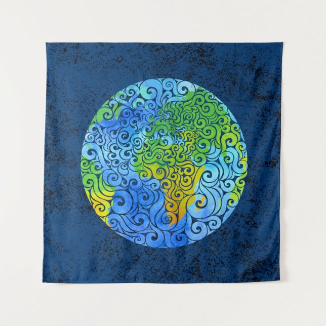 Tapiz Swirly Earth (Anverso)