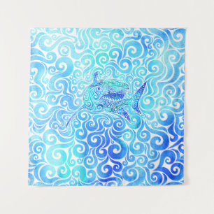 Tapiz Swirly Shark