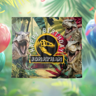 Tapiz T rex Roaring Good Time Backdrop
