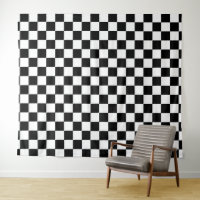 Tablero de ajedrez negro y blanco