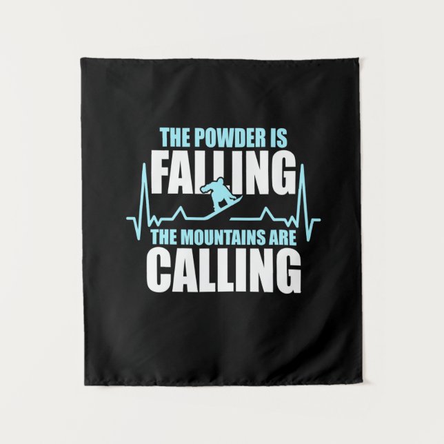 Tapiz Tablón de nieve La nieve está cayendo (Anverso)