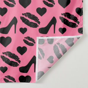 Tapiz Tacones Altos Besos Labios Chica Maquillaje Corazo