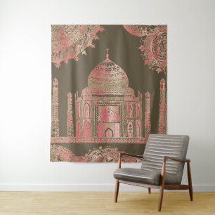 Tapiz Taj Mahal - Estilo bohemio oriental