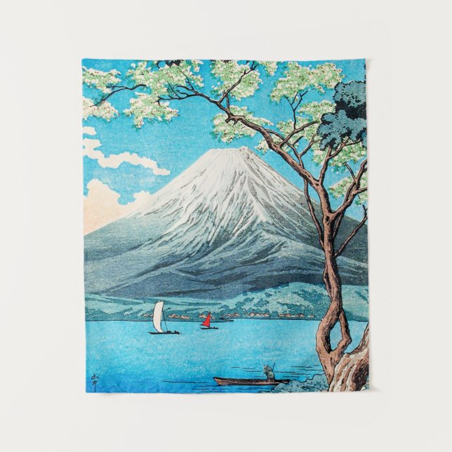 Tapiz Takahashi - Monte Fuji desde el lago Yamanaka (Anverso)