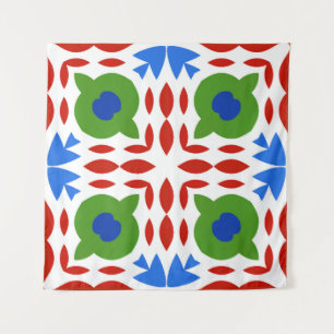 Tapiz Talavera mexicana ornamental tradicional. Dibujo d