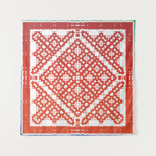 Tapiz Talavera mexicana ornamental tradicional. Diseño m